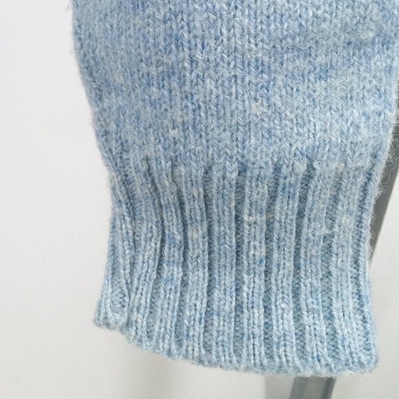 Unisex VTG Argyle Sweater Baby Blue/Navy/Teal Men's S/Women's M - Picture 15 of 15